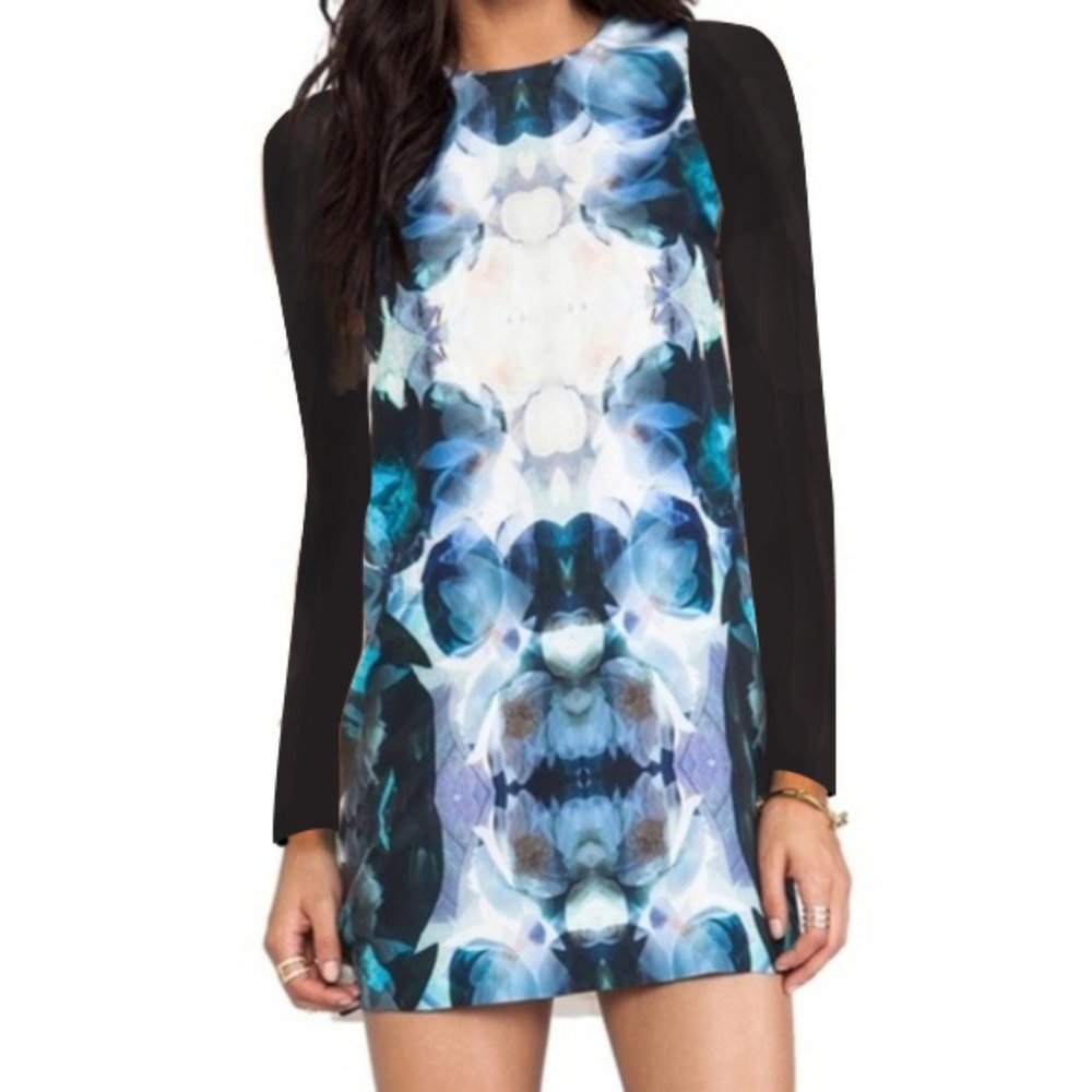 Keepsake The Label Printed Open Back Shift Dress - image 1